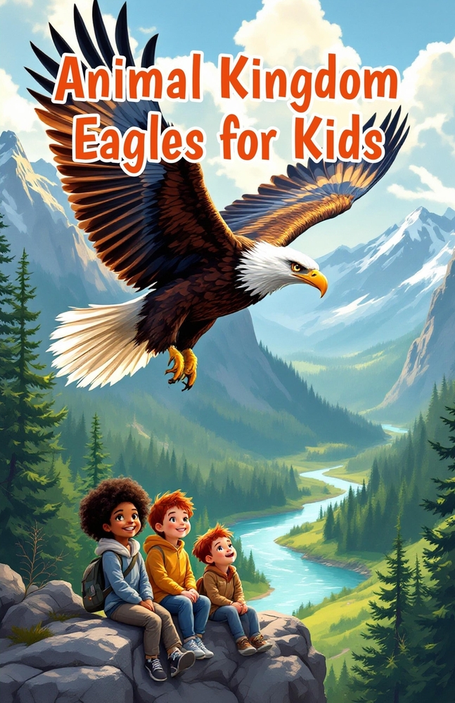 Animal Kingdom Eagles for Kids: Fascinating Facts About Bald Eagles, Golden Eagles, Hunting, Nests, Eaglets, and Wildlife Conservation cover