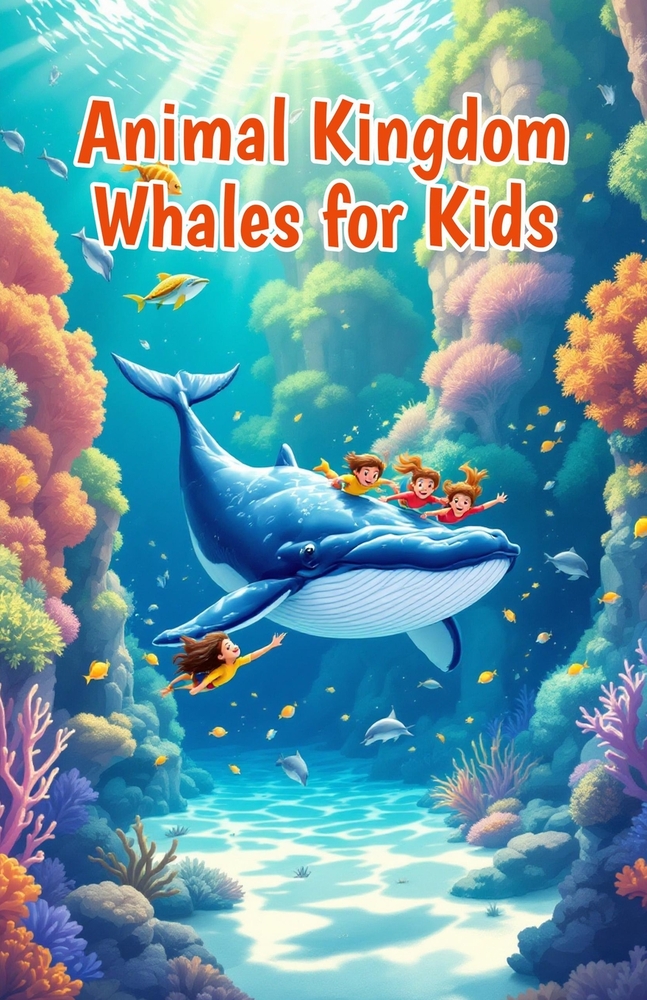 Animal Kingdom Whales for Kids: Amazing Facts About Ocean Giants, Humpbacks, Orcas, Blue Whales, Marine Mammals, and Life Beneath the Sea cover