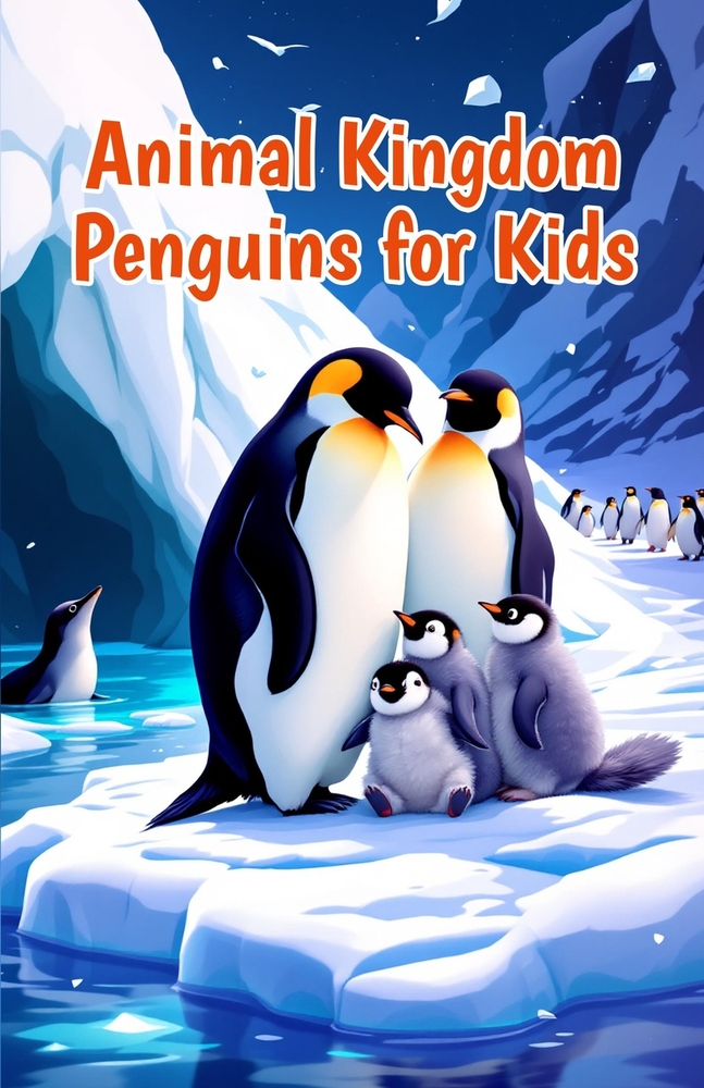 Animal Kingdom Penguins for Kids: Fun Facts, Species Guide, Habitats, Diet, Life Cycle and Conservation for Young Readers cover
