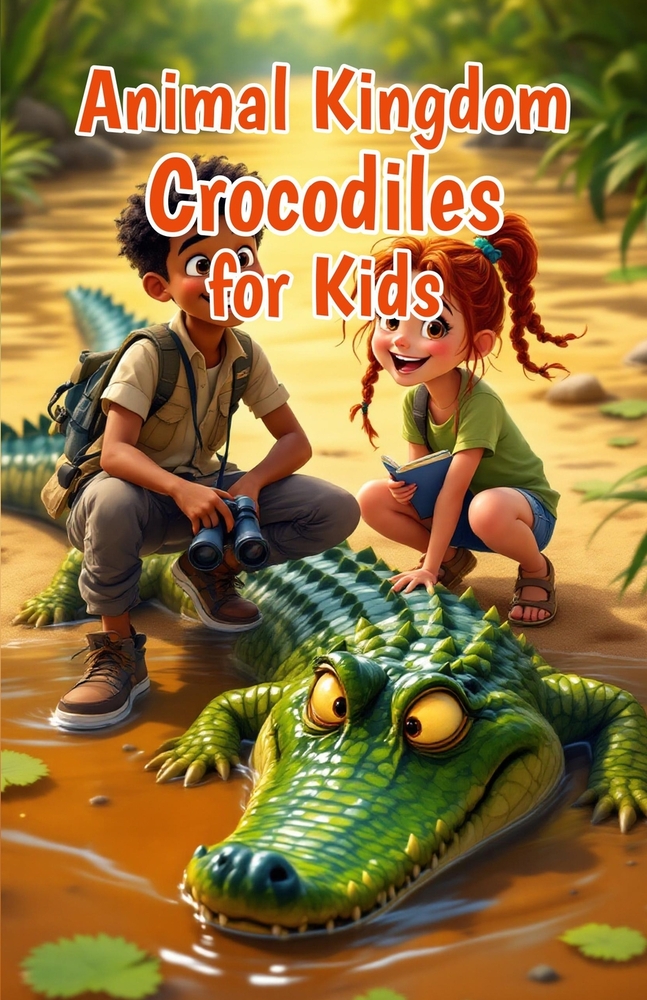 Animal Kingdom Crocodiles for Kids: Fun Facts About Crocodile Habitats, Hunting, Species, and Survival for Young Wildlife Explorers Ages 6-12 cover