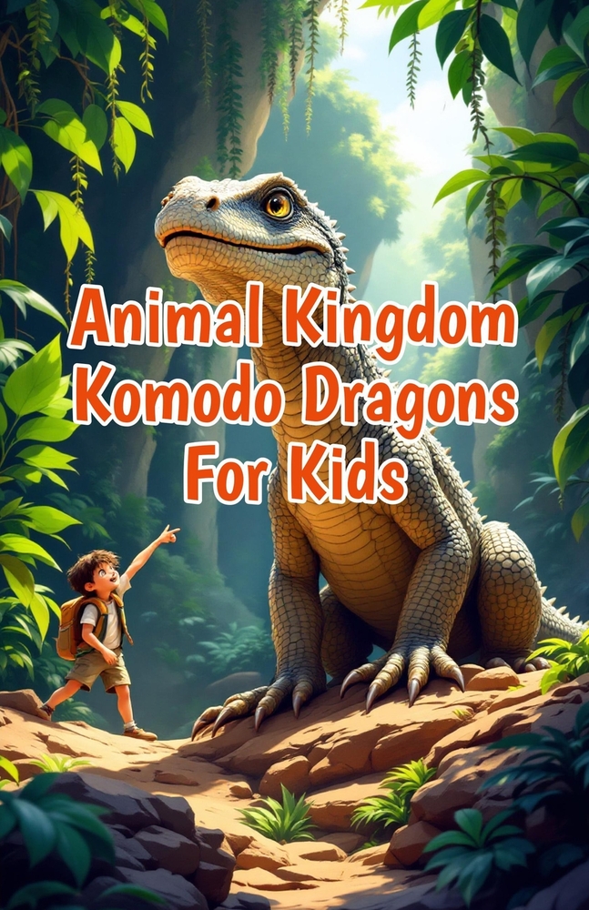 Animal Kingdom Komodo Dragons for Kids: Amazing Facts About the World's Largest Lizard, Venom, Hunting, Habitat, and Conservation for Young Readers cover
