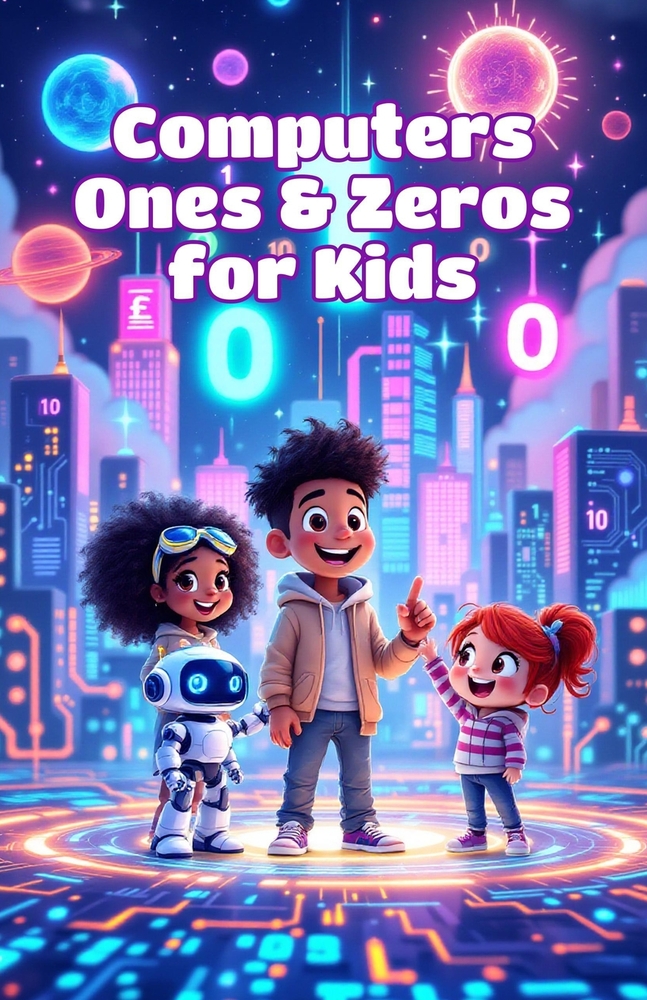 Computers Ones and Zeros for Kids: How Binary Code Works - A STEM Guide for Ages 8-12 to Understand Data, Digits, and How Machines Think cover