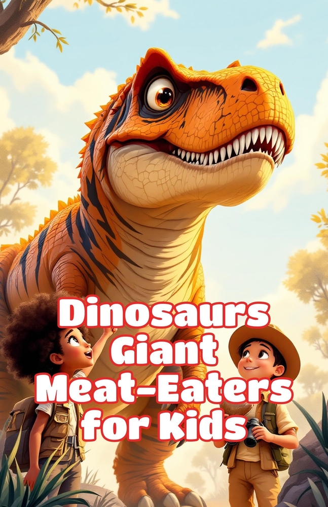 Dinosaurs Giant Meat-Eaters for Kids: T-Rex Spinosaurus Allosaurus and the Fiercest Carnivores of the Prehistoric World cover