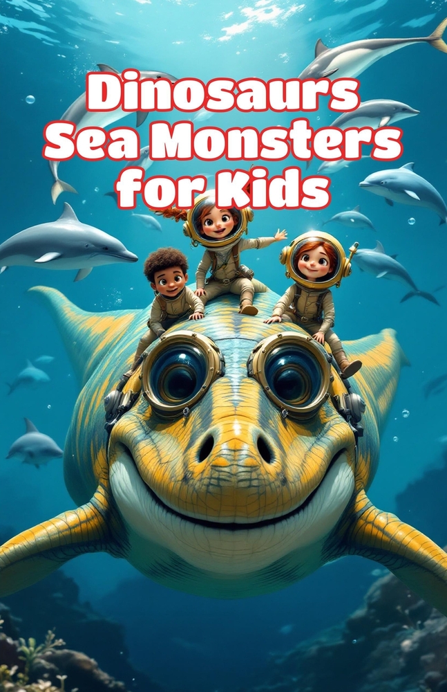 Dinosaurs Sea Monsters for Kids: Prehistoric Ocean Animals, Ancient Reptiles and Creatures That Ruled the Mesozoic Waters cover