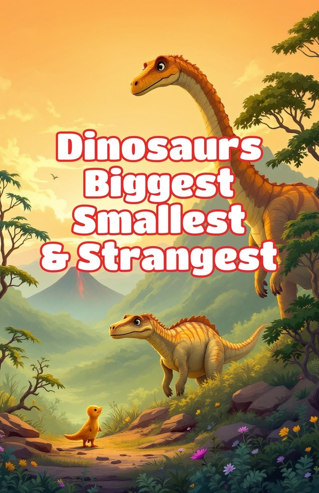 Dinosaurs Biggest Smallest and Strangest for Kids: Wild Records Weird Facts and Size Comparisons of Prehistoric Creatures cover