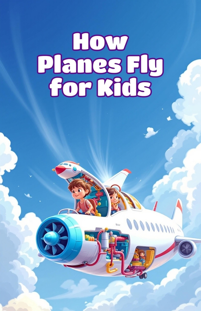 How Planes Fly for Kids: Wings, Engines, Lift, and Flight Science Explained for Young Aviation Explorers Ages 6-10 cover