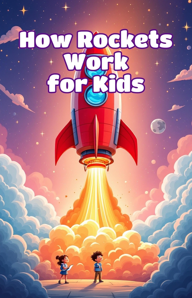 How Rockets Work for Kids: A Beginner's Guide to Rocket Science, Space Exploration, Fuel, Launch, and Aerospace Engineering cover