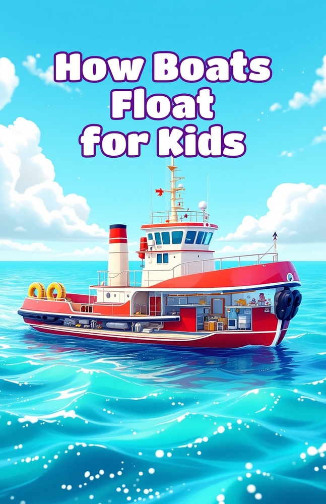 How Boats Float for Kids: Why Ships Stay Up, Buoyancy Science, Engines, Sails, Giant Vessels and the Future of Watercraft cover