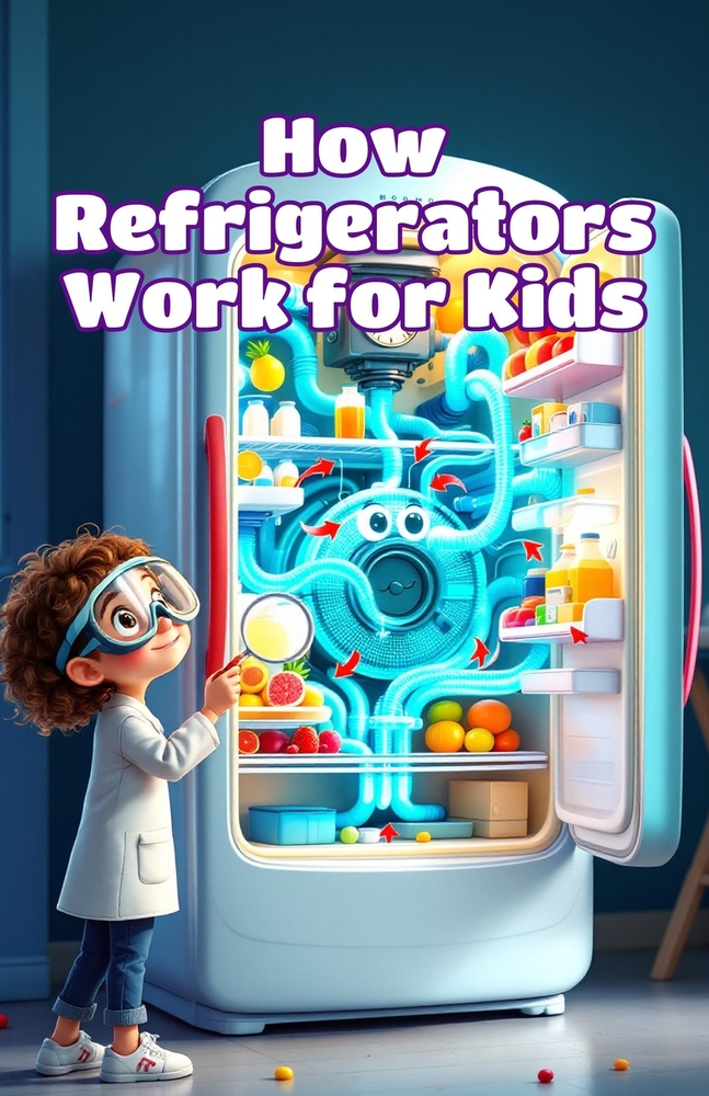 How Refrigerators Work for Kids: The Science of Cooling, Food Freshness, and Everyday Appliances Explained for Ages 6-9 cover