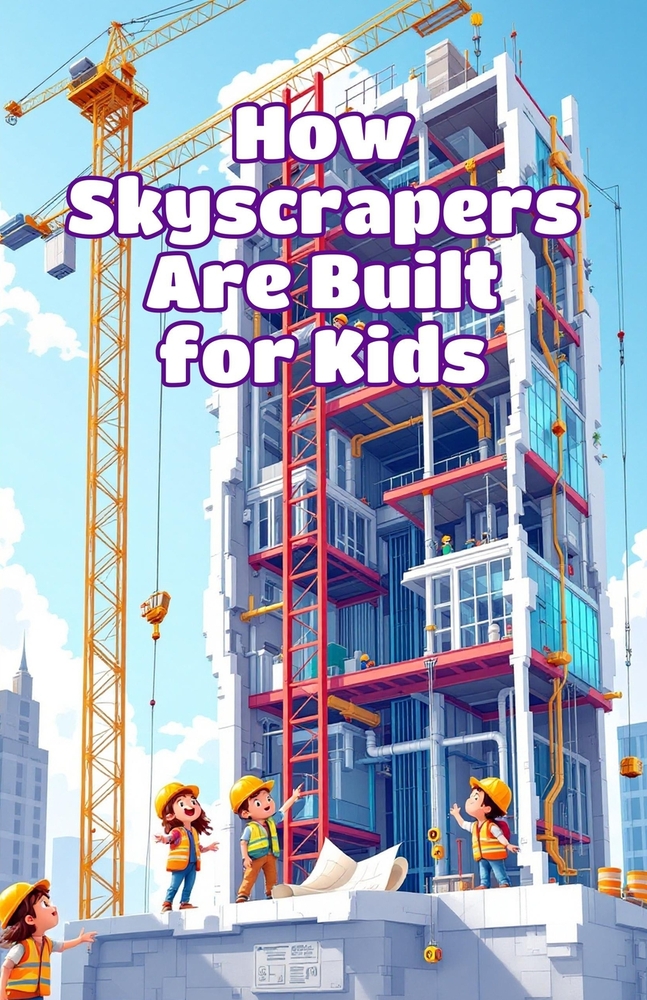 How Skyscrapers Are Built for Kids: A Step-by-Step Guide to Construction Engineering, Tall Towers, and the Science Behind the World's Tallest Structur cover