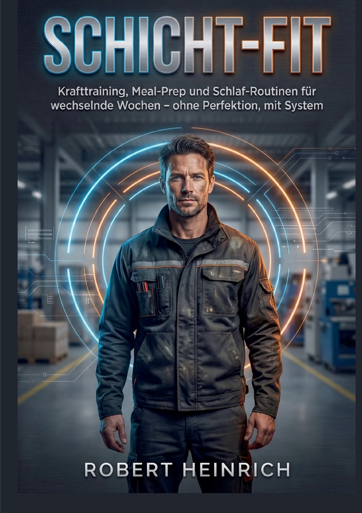 Schicht-Fit: Krafttraining, Meal-Prep und Schlaf-Routinen für wechselnde Wochen ohne Perfektion, mit System cover