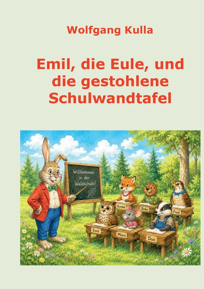Emil, die Eule, und die gestohlene Schulwandtafel: Ein geheimnisvolles Schulabenteuer für Kinder ab 5 Jahren cover