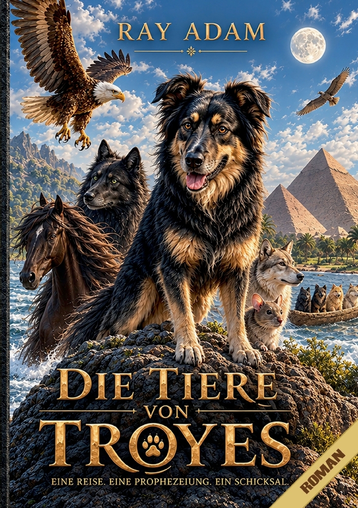 Die Tiere von Troyes: Der vollständige Roman mit 137 Aquarellillustrationen cover