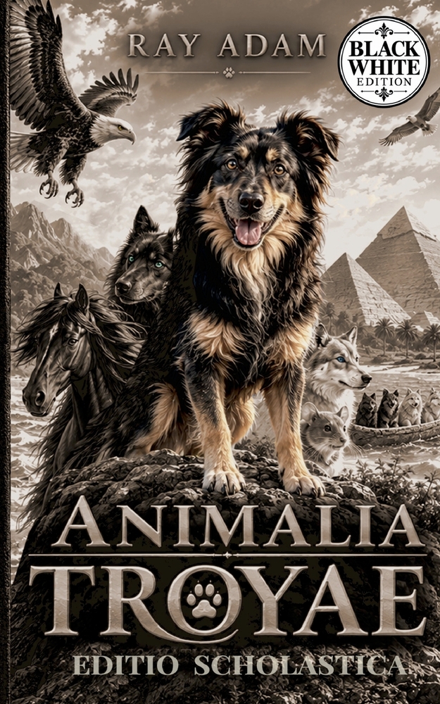 Animalia Troyae: EDITIO SCHOLASTICA - SCHÜLERAUSGABE in SCHWARZ-WEISS - Ein moderner Abenteuerroman in lateinischer Sprache cover