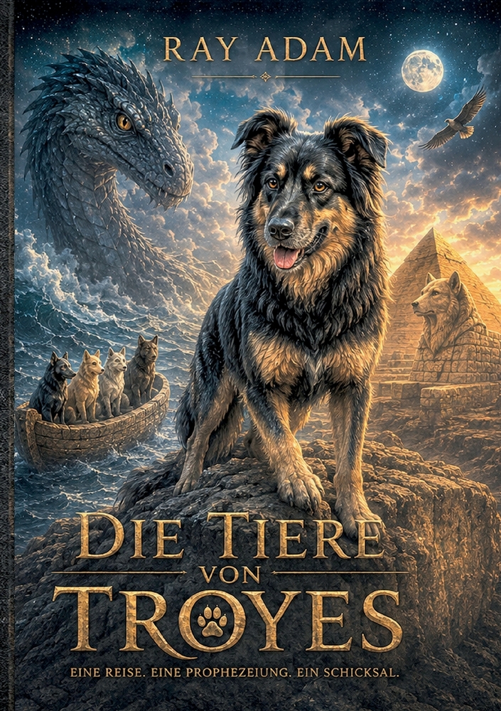 Die Tiere von Troyes: Der vollständige Roman mit 137 Aquarellillustrationen cover