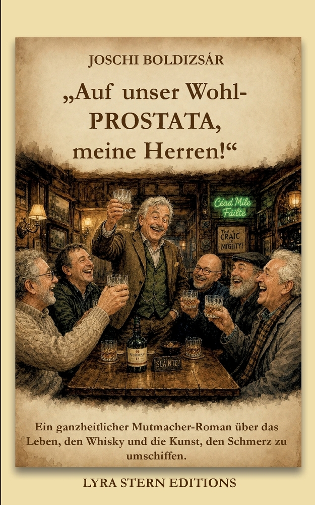 "Auf unser Wohl - Prostata, meine Herren!": Ein ganzheitlicher Mutmacher-Roman über das Leben, den Whisky und die Kunst, den Schmerz zu umschiffen. cover