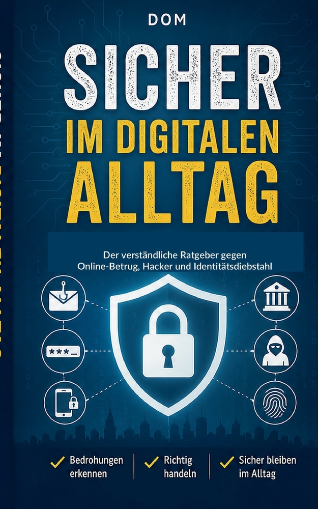 Sicher im digitalen Alltag: Der verständliche Ratgeber gegen Online-Betrug, Hacker und Identitätsdiebstahl cover