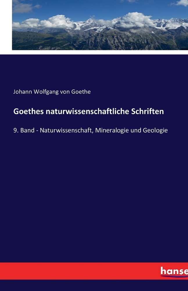 Goethes naturwissenschaftliche Schriften cover