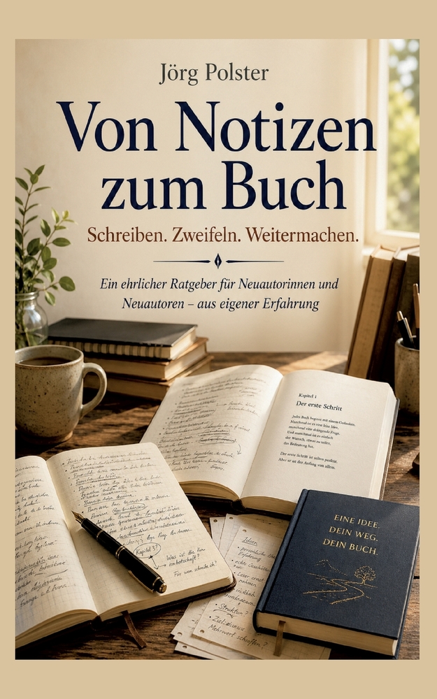 Von Notizen zum Buch: Schreiben - Zweifeln - Weitermachen Ein ehrlicher Ratgeber für Neuautorinnen und Neuautoren - aus eigener Erfahrung cover