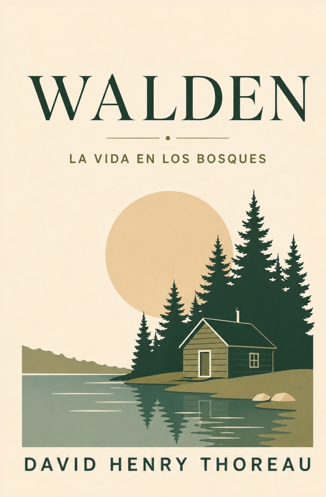 WALDEN - La Vida en los Bosques: Naturaleza, vida sencilla, trabajo y libertad (Edición moderna y revisada en Español) cover