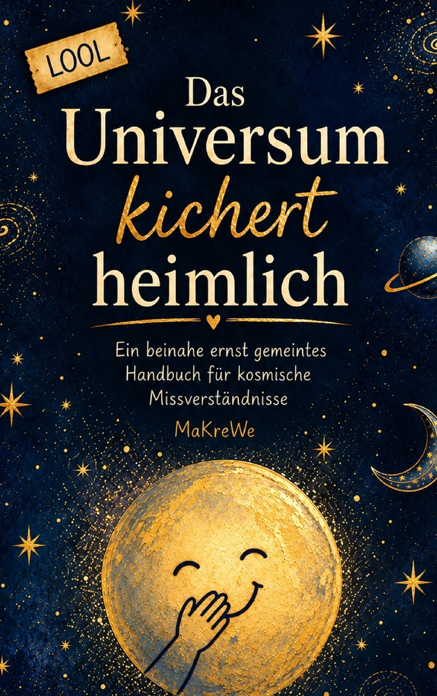 Das Universum kichert heimlich - Ein beinahe ernst gemeintes Handbuch für kosmische Missverständnisse cover
