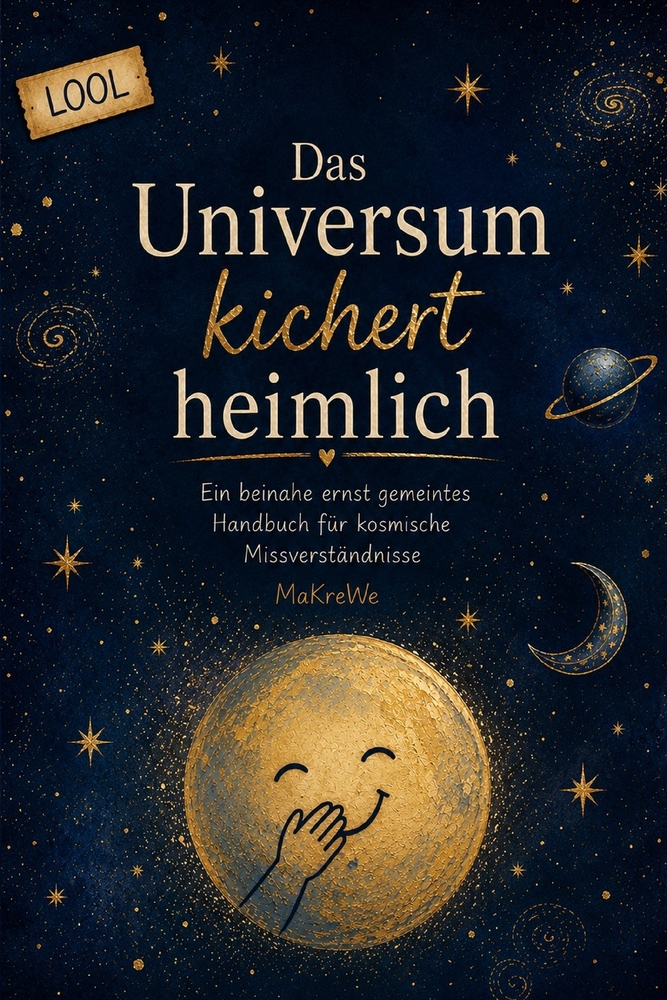 Das Universum kichert heimlich - Ein beinahe ernst gemeintes Handbuch für kosmische Missverständnisse cover