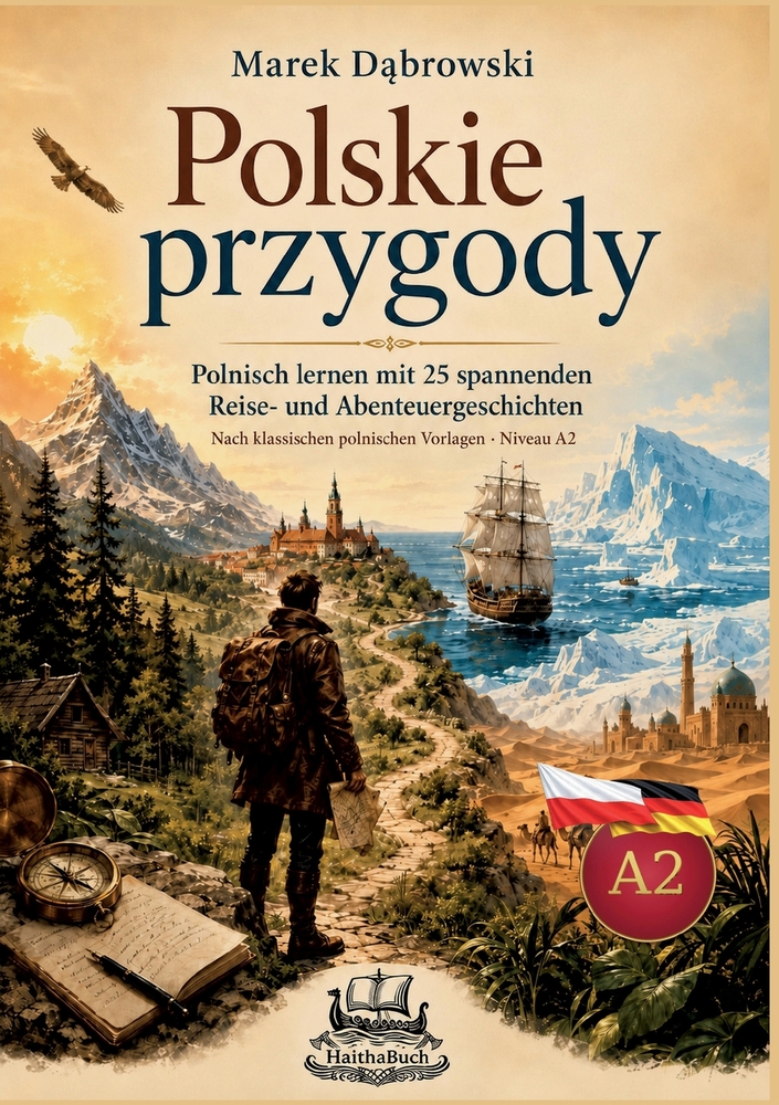 Polskie przygody Polnisch lernen mit 25 spannenden Reise- und Abenteuergeschichten: Nach klassischen polnischen Vorlagen - Niveau A2 cover