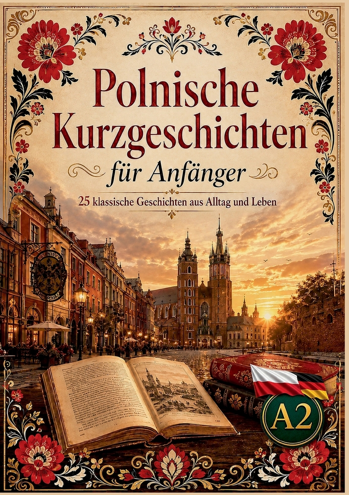 Polnische Kurzgeschichten für Anfänger: 25 klassische Geschichten aus Alltag und Leben cover