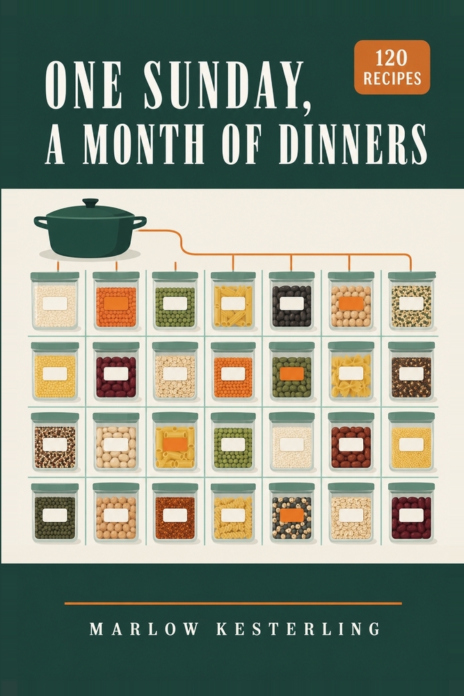 One Sunday, a Month of Dinners cover