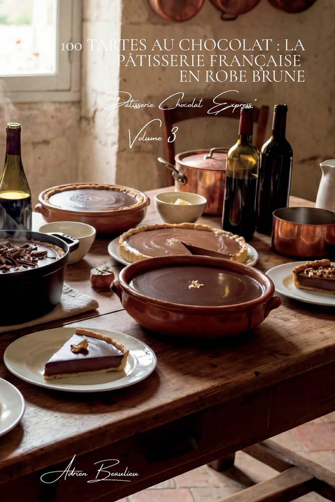 100 tartes au chocolat: la pâtisserie française en robe brune cover