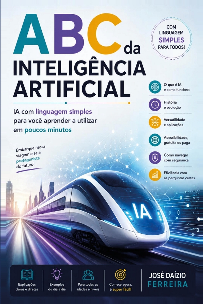 ABC da Inteligência Artificial: IA com linguagem simples para você aprender a utilizar em poucos minutos cover