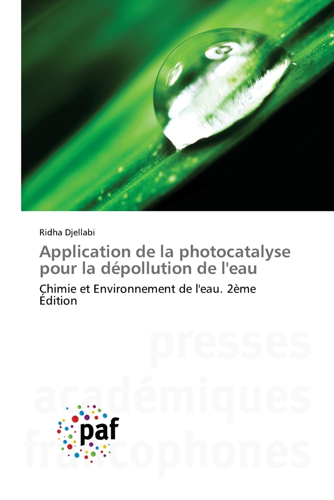 Application de la photocatalyse pour la dépollution de l'eau cover