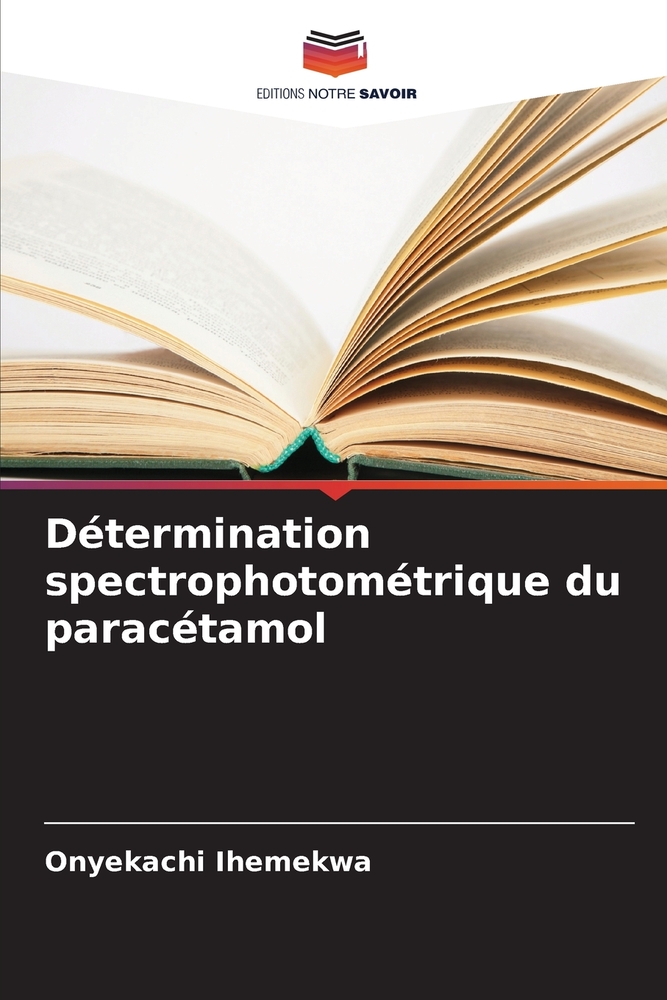 Détermination spectrophotométrique du paracétamol cover