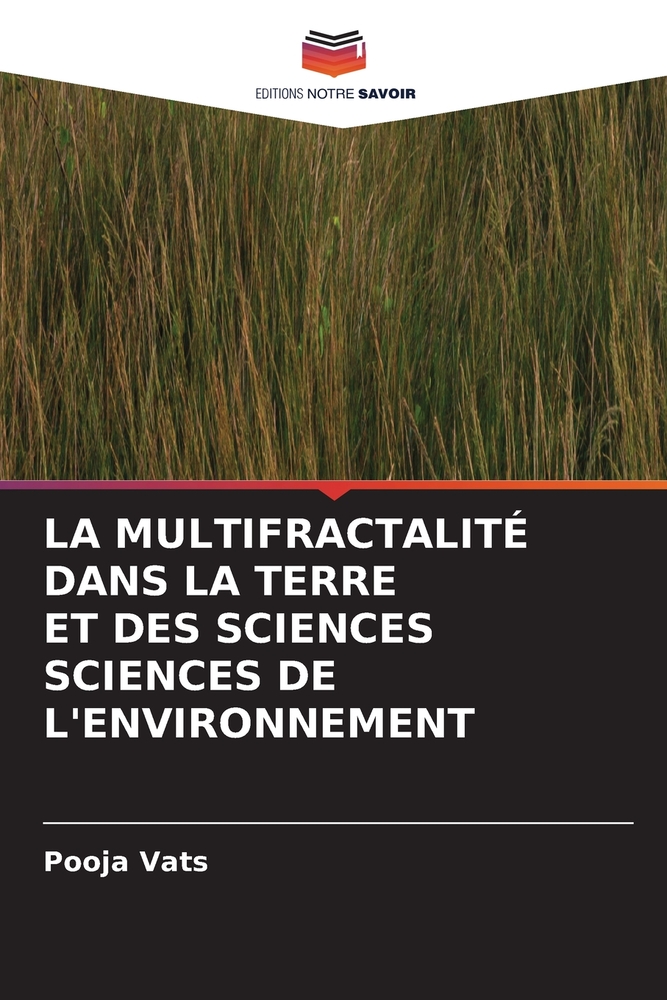 La Multifractalité Dans La Terre Et Des Sciences Sciences de l'Environnement cover