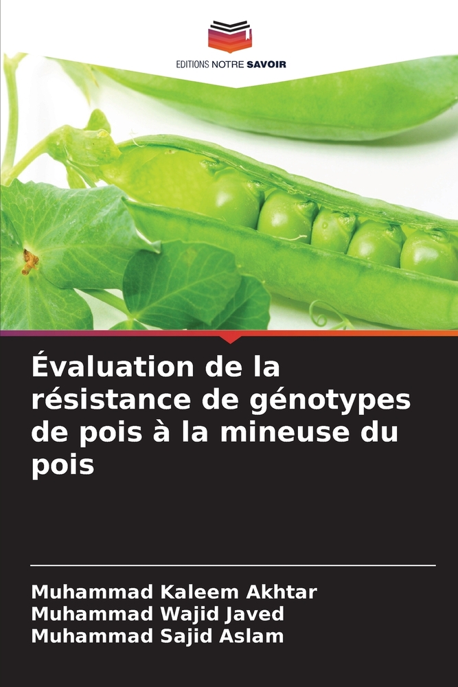 Évaluation de la résistance de génotypes de pois à la mineuse du pois cover
