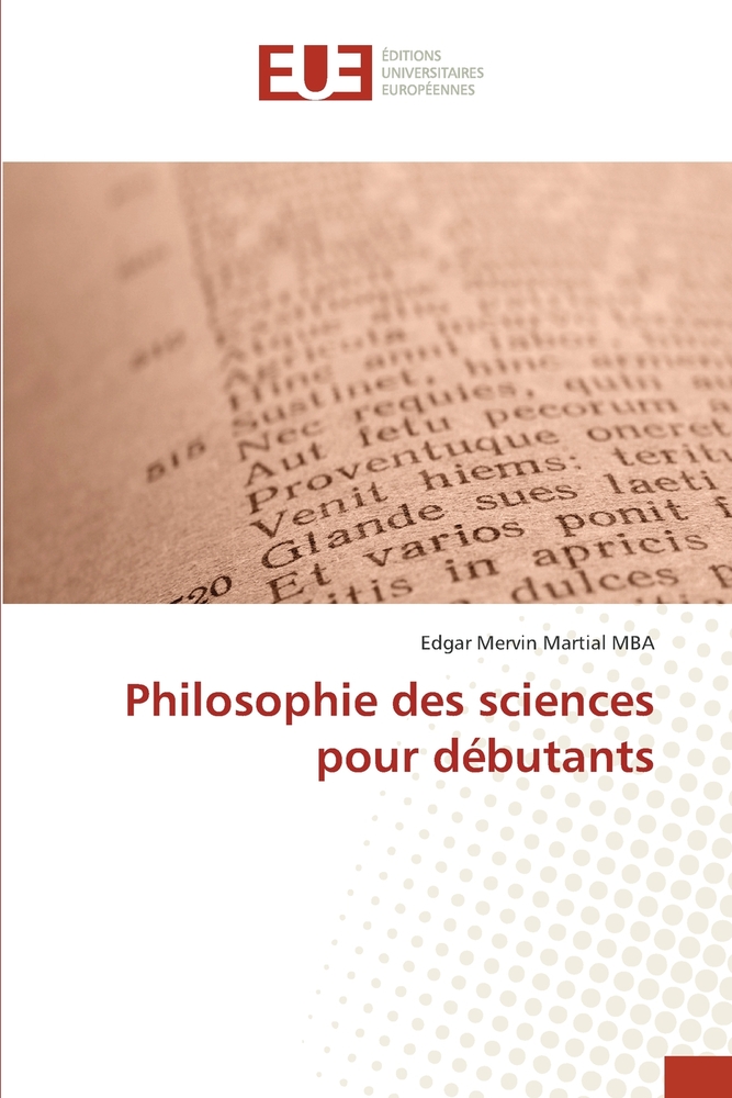 Philosophie des sciences pour débutants cover