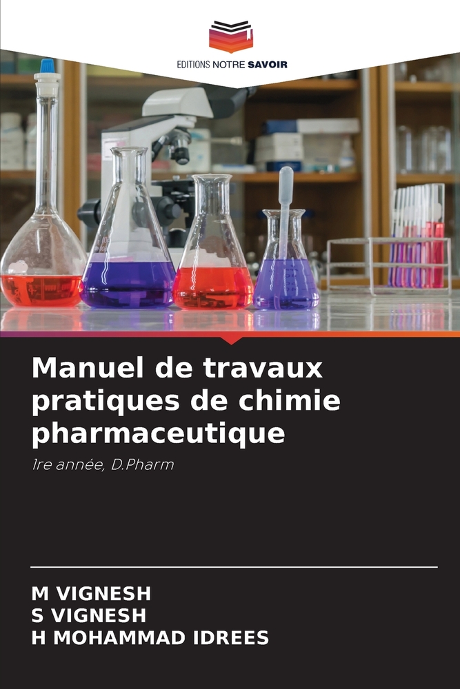 Manuel de travaux pratiques de chimie pharmaceutique cover