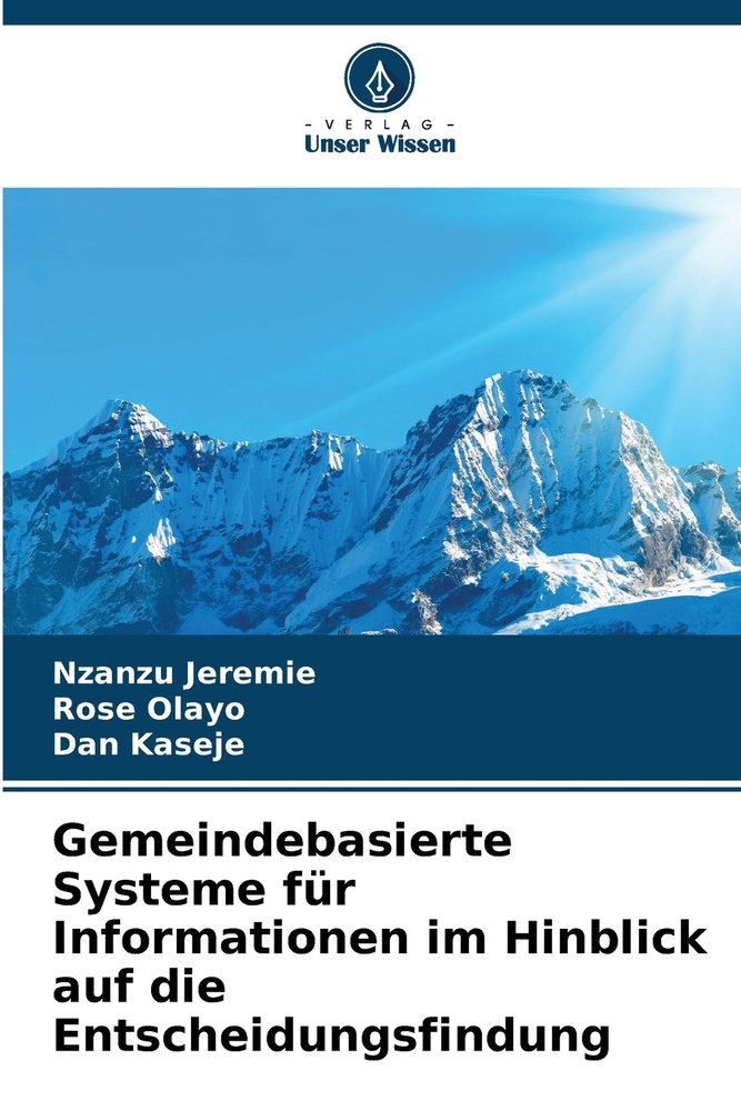 Gemeindebasierte Systeme für Informationen im Hinblick auf die Entscheidungsfindung cover