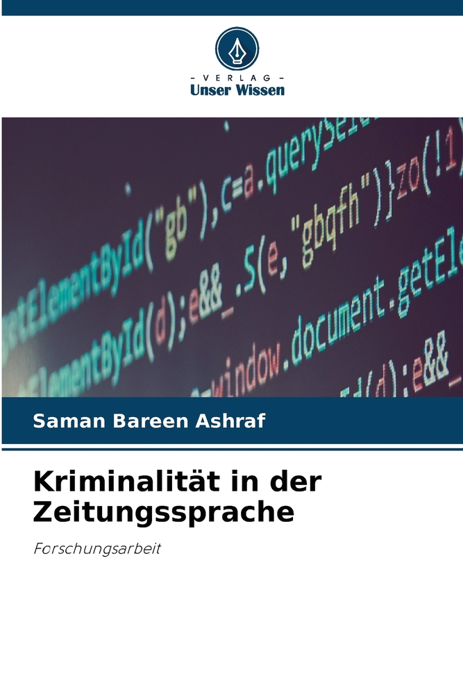 Kriminalität in der Zeitungssprache cover