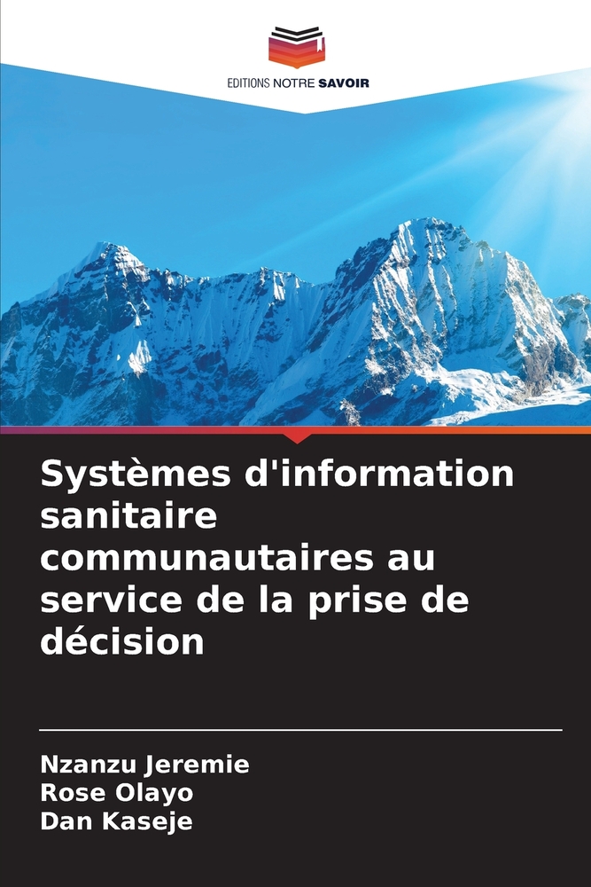 Systèmes d'information sanitaire communautaires au service de la prise de décision cover
