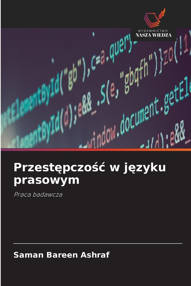 Przestępczośc w języku prasowym cover