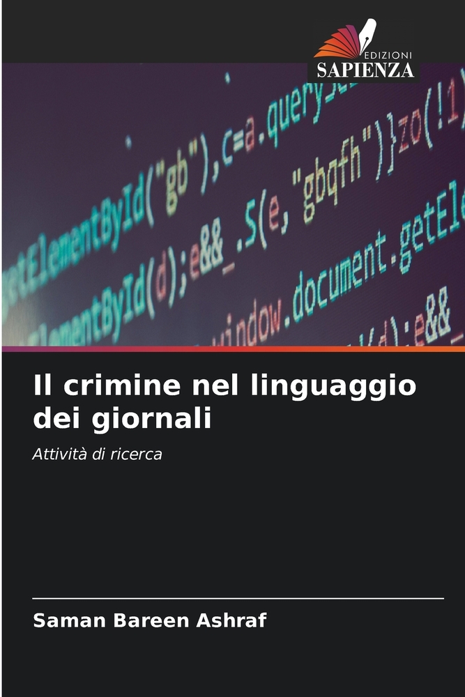 Il crimine nel linguaggio dei giornali cover