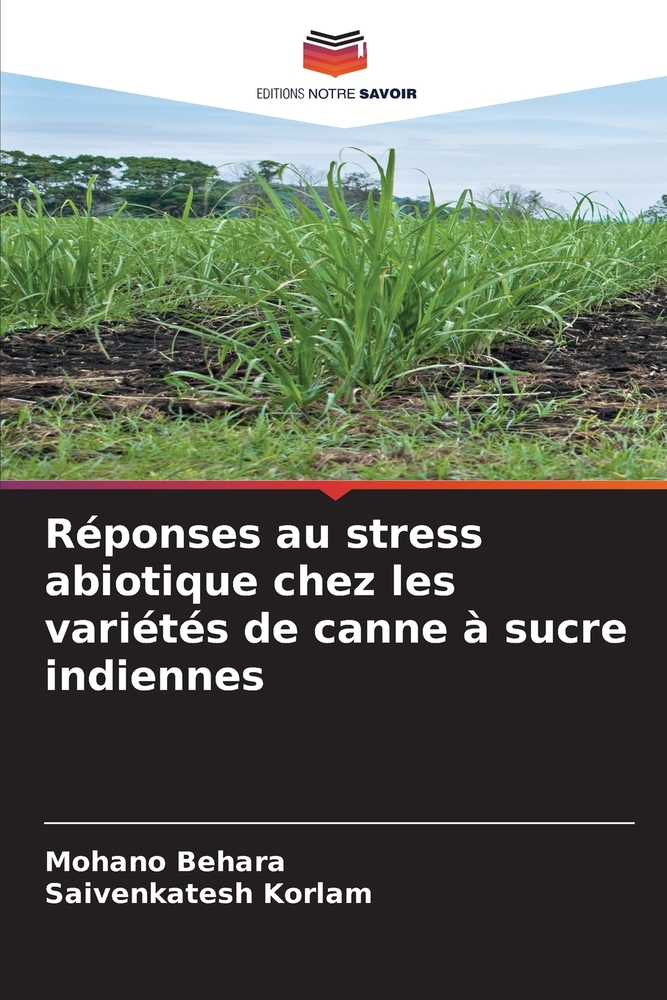 Réponses au stress abiotique chez les variétés de canne à sucre indiennes cover