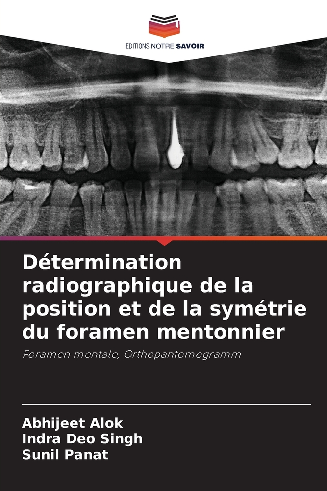 Détermination radiographique de la position et de la symétrie du foramen mentonnier cover