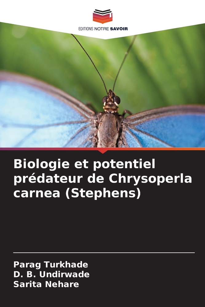 Biologie et potentiel prédateur de Chrysoperla carnea (Stephens) cover