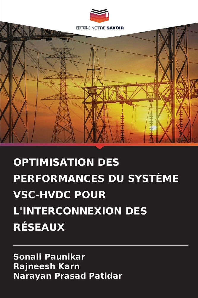 Optimisation Des Performances Du Système Vsc-Hvdc Pour l'Interconnexion Des Réseaux cover