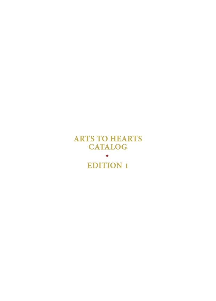 Arts to Hearts Catalog: A curated book presenting artists to watch in contemporary art cover