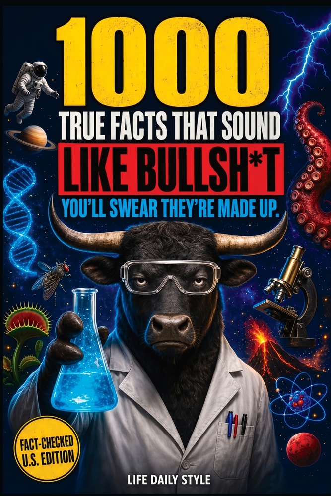 True Facts That Sound Like Bull #t: Insane but Shocking - A Fun Trivia Guide to Wild Nature, Unbelievable Records, Bizarre History, and Mind-Blowing I cover