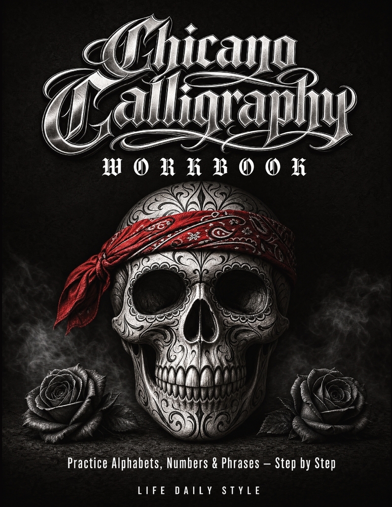Chicano Calligraphy Workbook: A Street Art Lettering Guide in Mexican Urban Script - Step-by-Step Practice for Beginners and Fans of Latino Style Typo cover