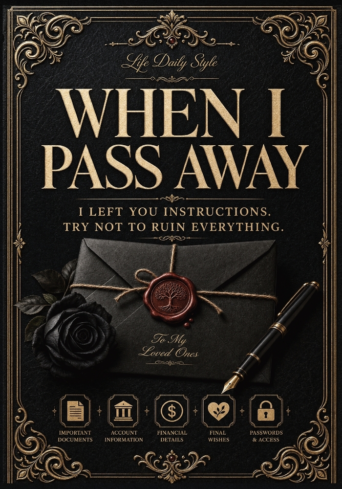 When I Pass Away: I Left You Instructions. Try Not to Ruin Everything. cover